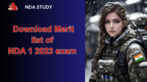 NDA Result 2023 : Download Merit list of NDA 1 2023 exam