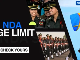 NDA Exam 2025 Age Limit