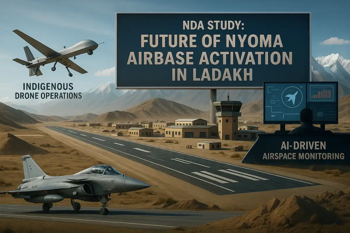 Nyoma Airbase Activation in Ladakh by Oct 2025