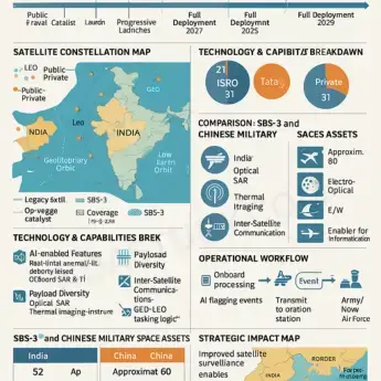 India’s Space Force to Deploy 52 Military Satellites by 2029 timeline by NDA Study