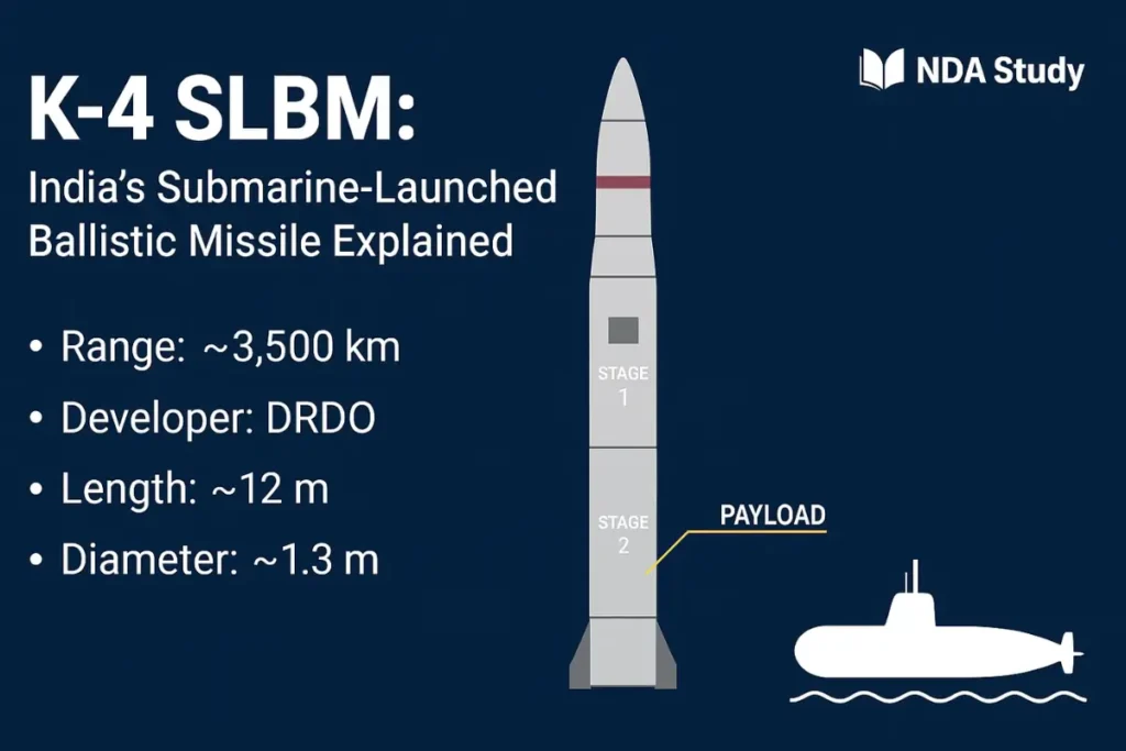 K-4 SLBM specifications: India's Submarine-Launched Ballistic Missile Explained