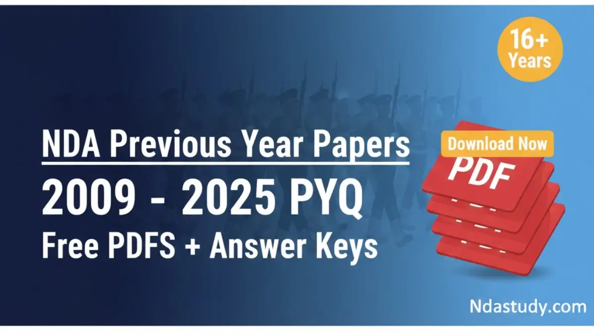 NDA Previous Year Questions Papers (2009-2025) PDF Download