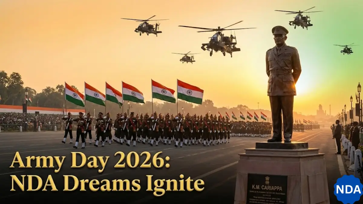 Infographic 1: Discover-Viral Timeline (1200x2400px vertical) "78 Years of Army Day Glory" Scrollable mobile-first: 1947: Partition chaos ➡️ Cariappa unites 1949: Jan 15 handover (icon: handshake) 1986: Field Marshal honor 2026: Jaipur's 1st non-cantonment parade + drones ​ NDA callouts at each milestone. Shareable quote cards.